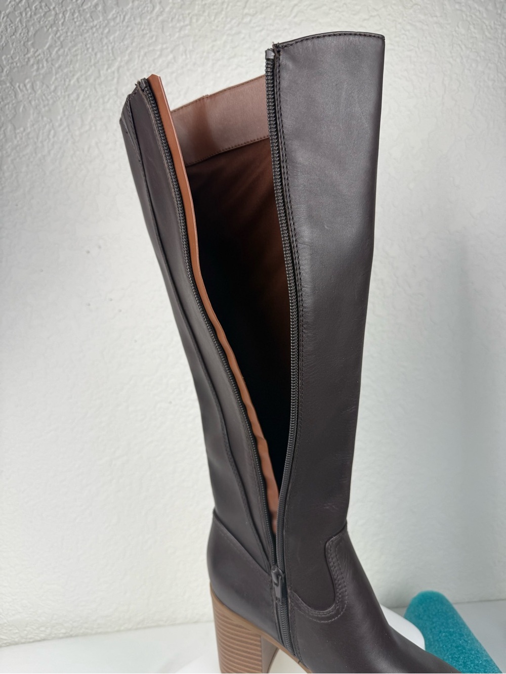 Giani Bernini | Odettee Brown Leather Knee High Riding Boots | Memory Foam 5.5M - Picture 7 of 11